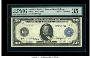 image for: Fr. 1053 $50 1914 Federal Reserve Note PMG Choice Very Fine 35 EPQ....