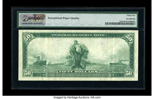 image for: Fr. 1053 $50 1914 Federal Reserve Note PMG Choice Very Fine 35 EPQ....