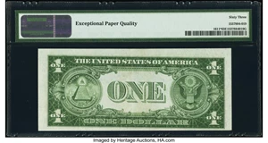 image for: Fr. 1611* $1 1935B Silver Certificate Star. PMG Choice Uncirculated 63 EPQ....