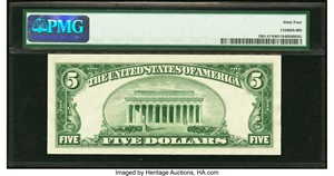 image for: Fr. 1961-G* $5 1950 Federal Reserve Note. PMG Choice Uncirculated 64 EPQ....