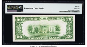 image for: Fr. 2050-J $20 1928 Federal Reserve Note. PMG Gem Uncirculated 66 EPQ....
