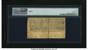 image for: Maryland January 1, 1767 $8 PMG Fine 12 Net....