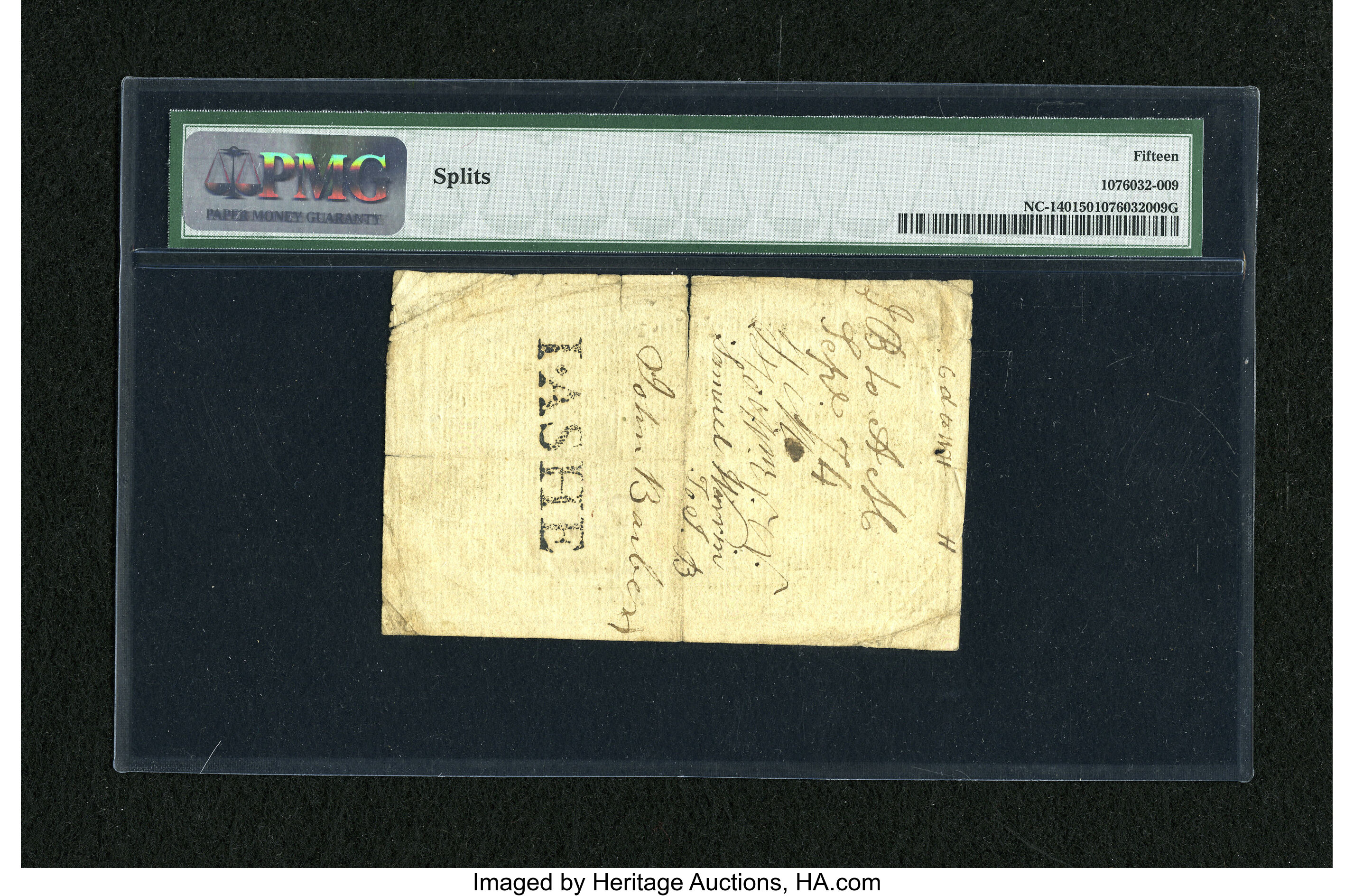 image for: North Carolina December, 1771 30s PMG Choice Fine 15.