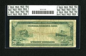 image for: Fr. 969 $20 1914 Federal Reserve Note PCGS Fine 15PPQ....