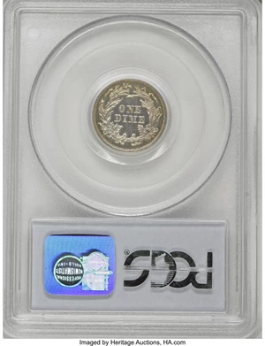 image for: 1861 10C PR63 Cameo PCGS....