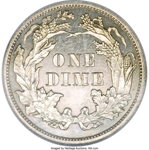 image for: 1861 10C PR63 Cameo PCGS....