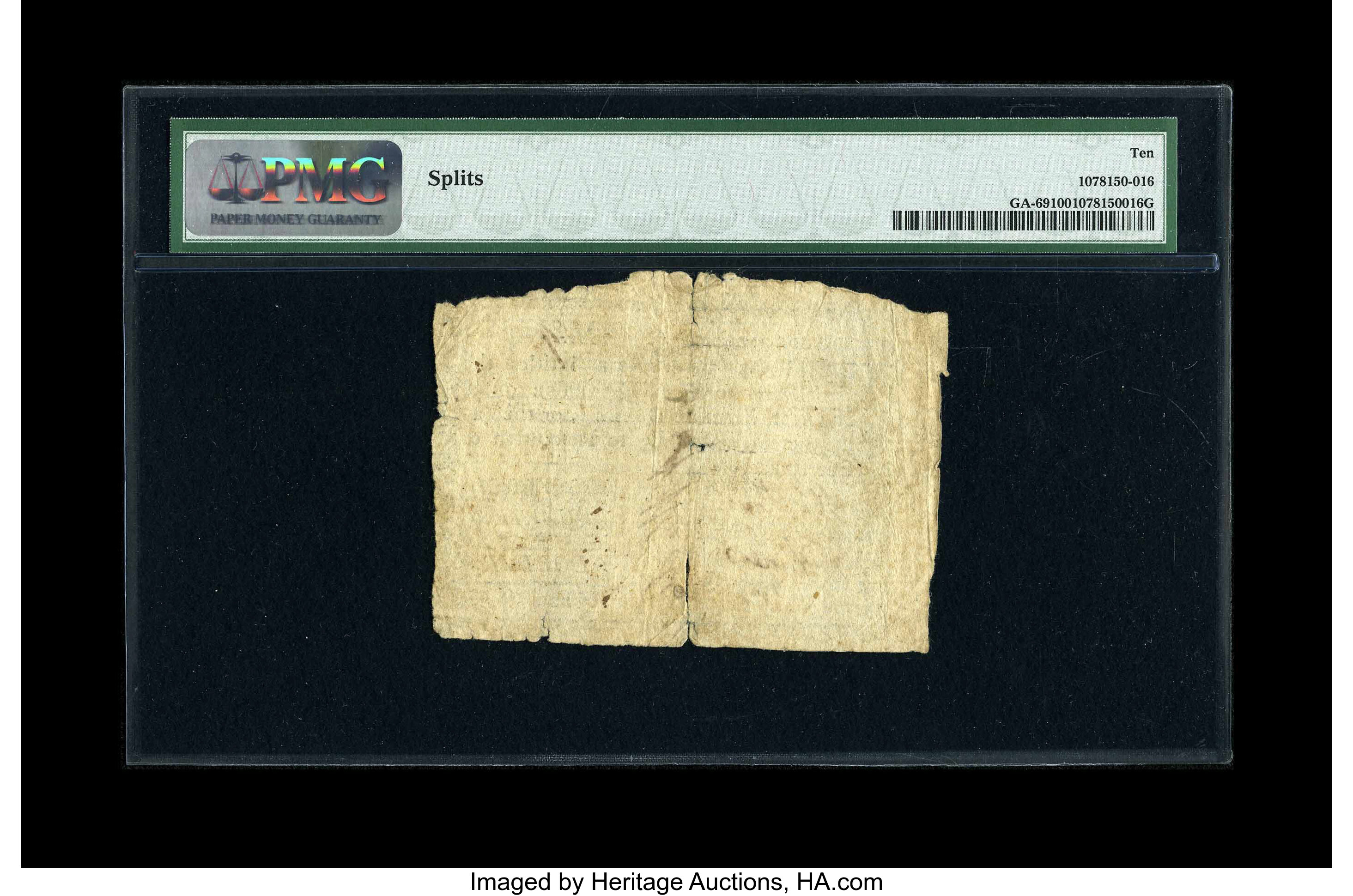 image for: Georgia 1776 $1/4 PMG Very Good 10....