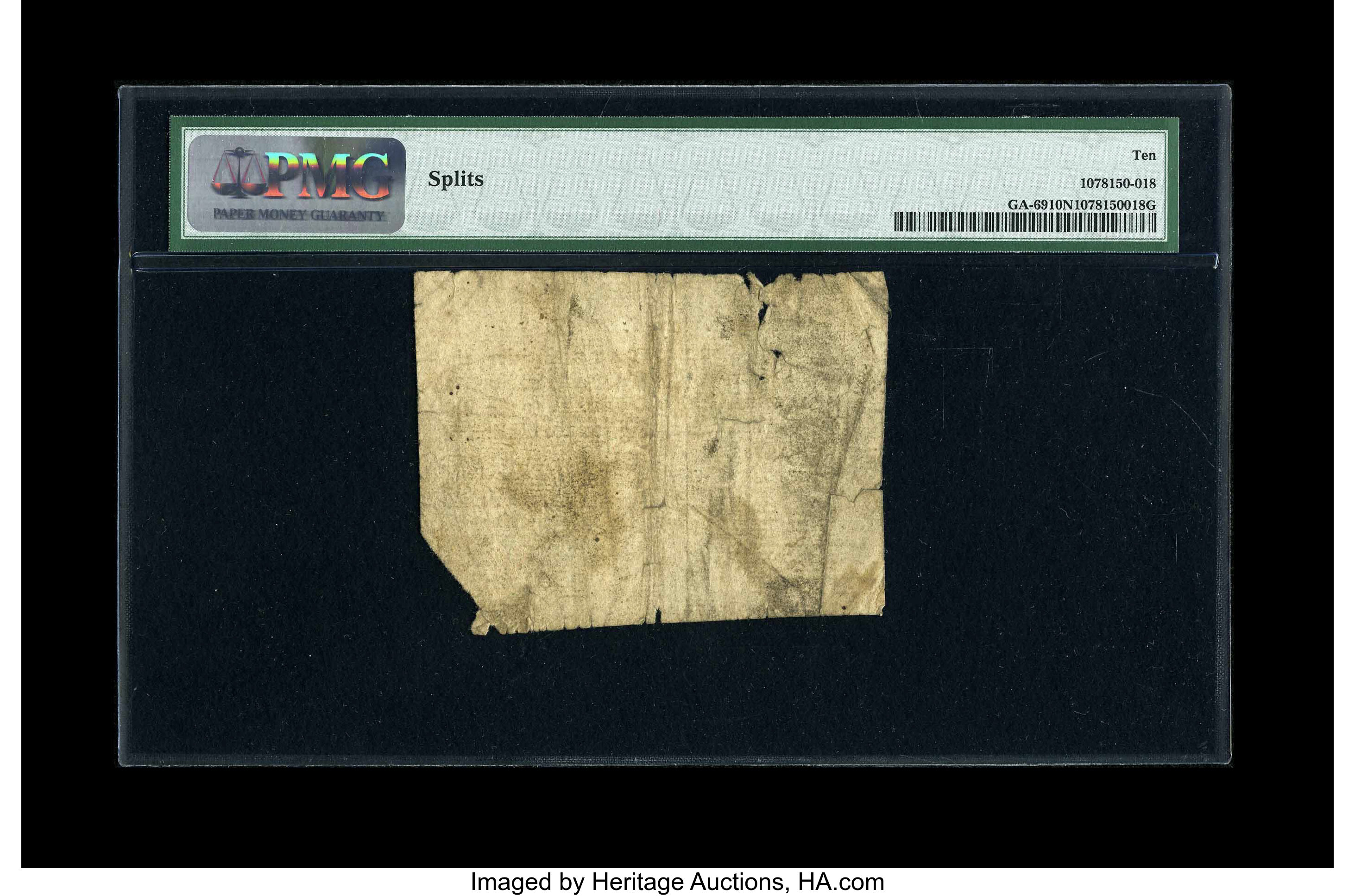 image for: Georgia 1776 $1/4 PMG Very Good 10 Net....