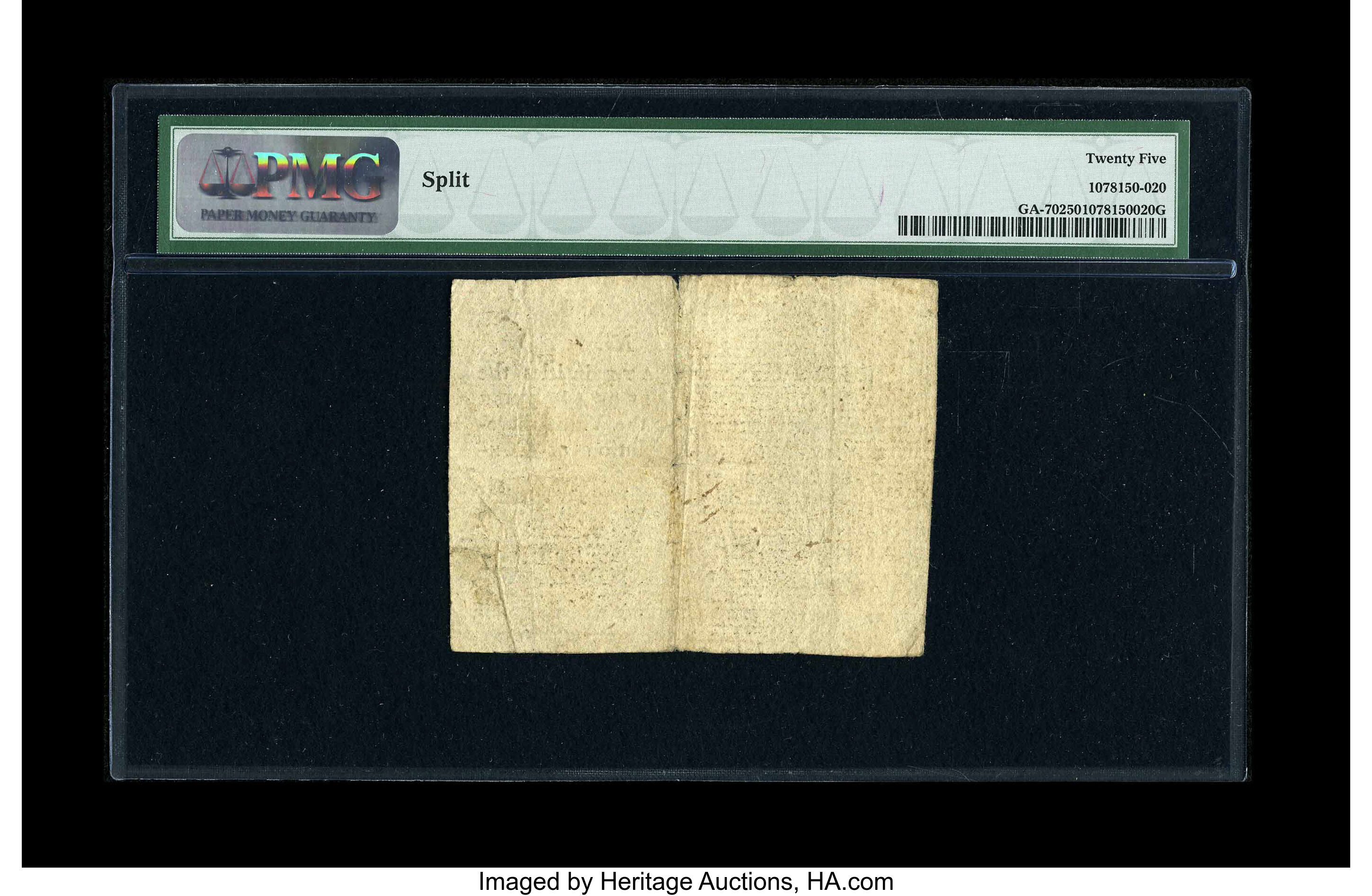 image for: Georgia 1776 $1/2 PMG Very Fine 25....