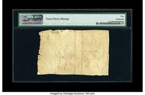 image for: Georgia 1776 $8 PMG Very Good 8 Net....