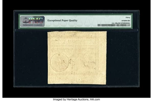 image for: Georgia June 8, 1777 $4 PMG Very Fine 30 EPQ.