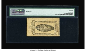 image for: New Jersey December 31, 1763 3s PMG Choice Uncirculated 64.