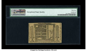 image for: New York January 6, 1776 (Water Works) 8s PMG Choice Uncirculated 64 EPQ....