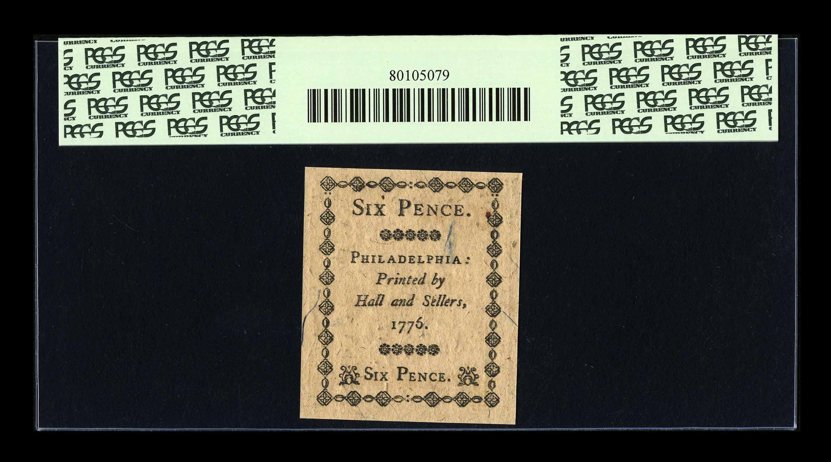 image for: Pennsylvania April 25, 1776 6d PCGS Superb Gem New 67PPQ....