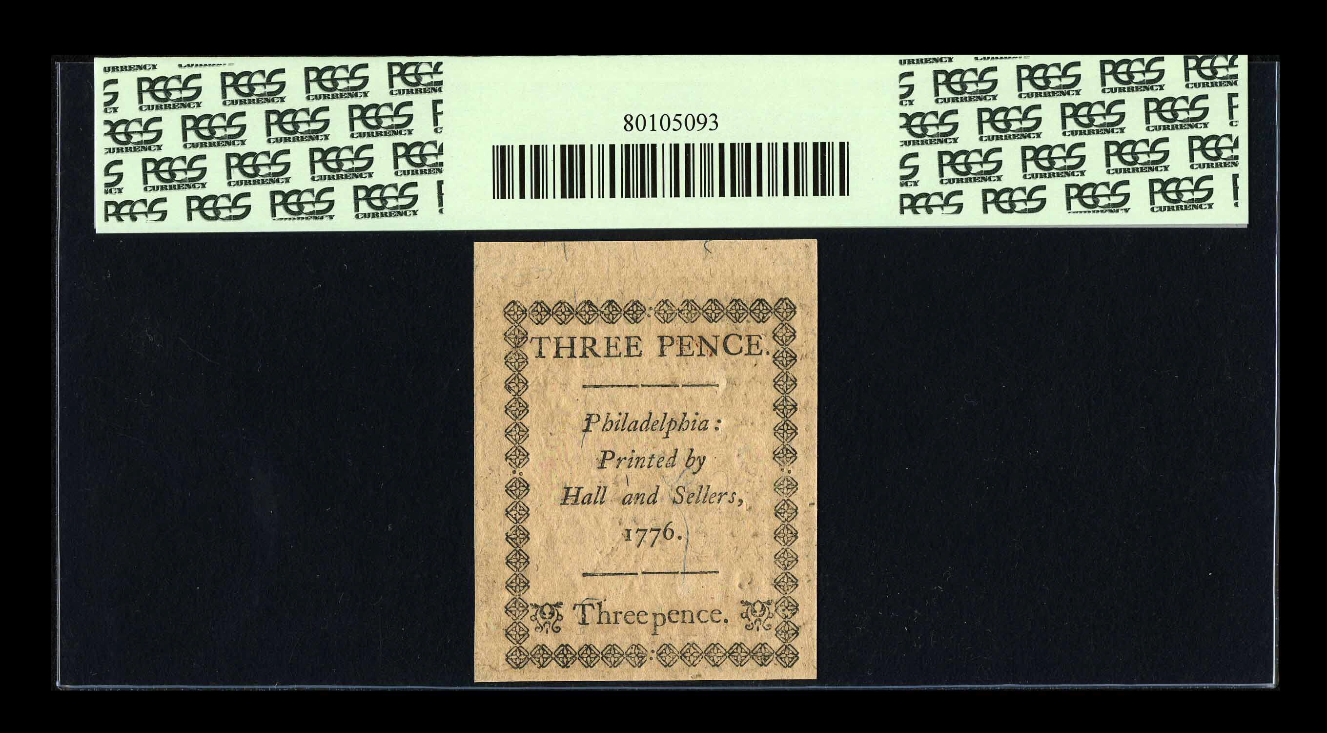 image for: Pennsylvania April 25, 1776 3d PCGS Gem New 66PPQ....