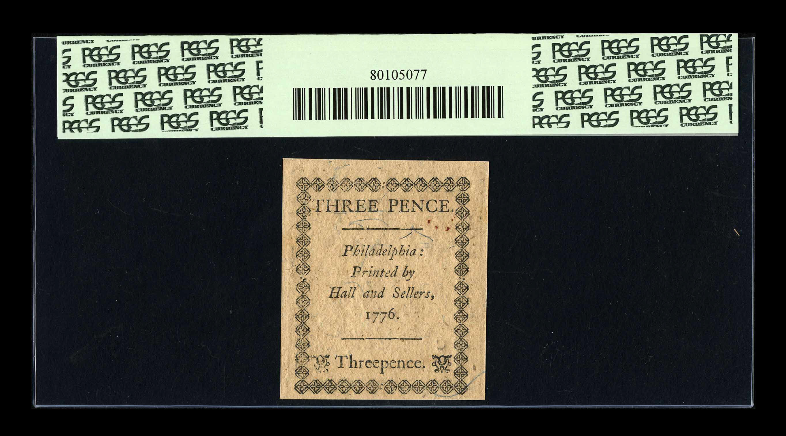 image for: Pennsylvania April 25, 1776 3d PCGS Gem New 66PPQ....