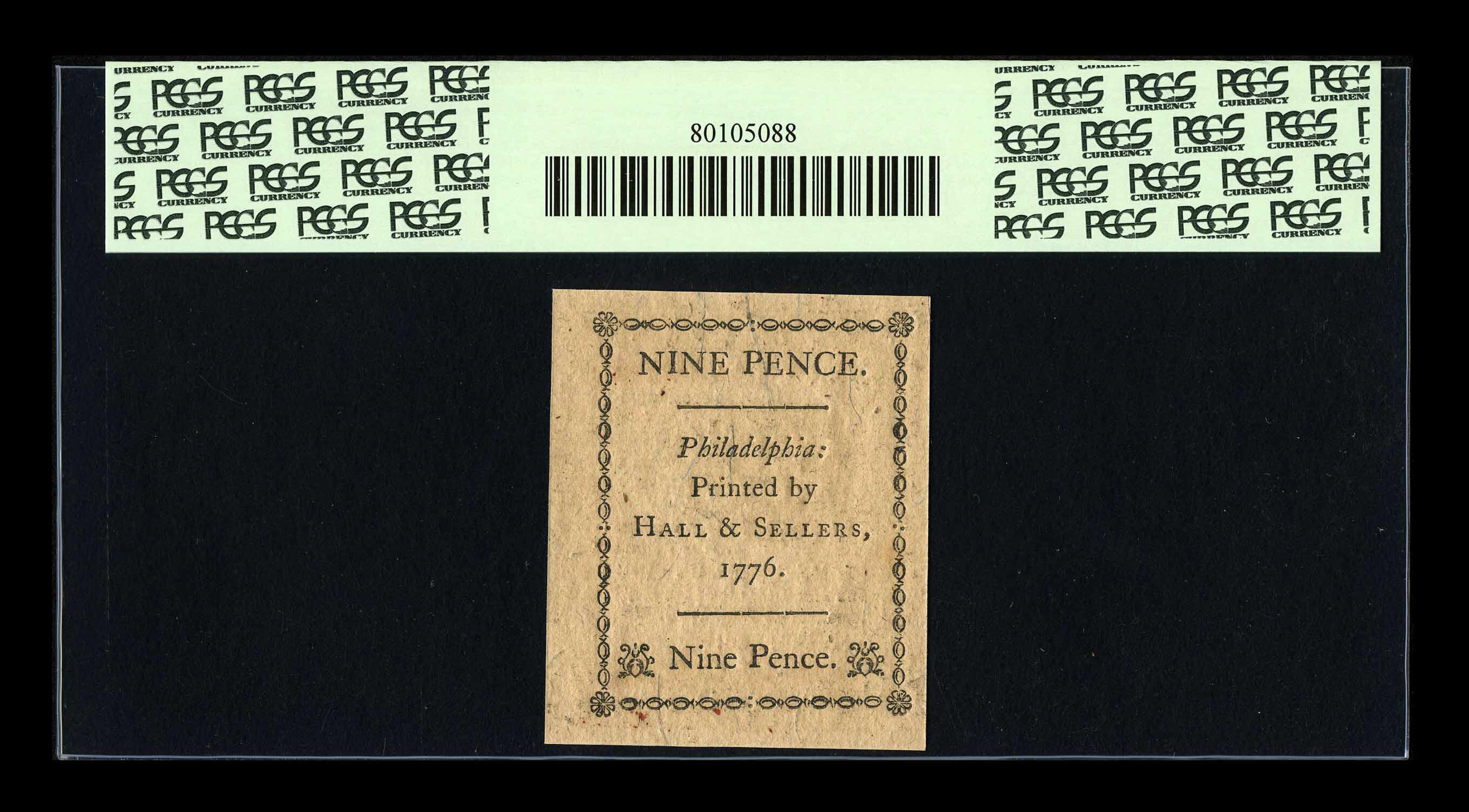 image for: Pennsylvania April 25, 1776 9d PCGS Gem New 65PPQ....