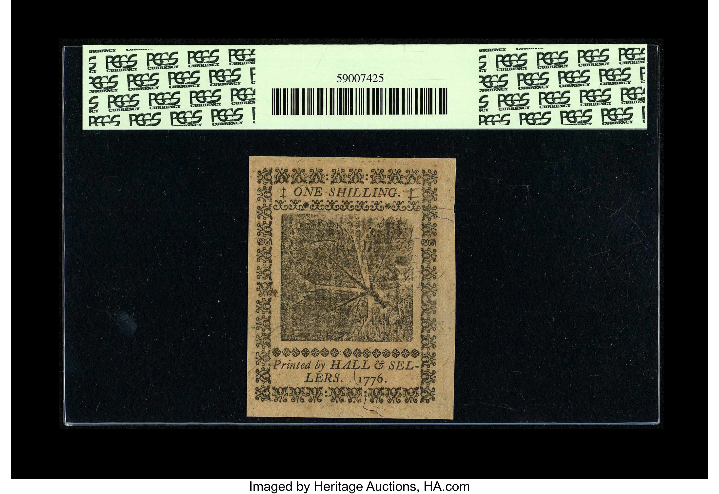 image for: Pennsylvania April 25, 1776 1s PCGS Very Choice New 64....