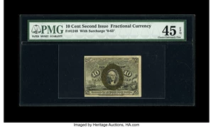 image for: Fr. 1248 10c Second Issue PMG Choice Extremely Fine 45 EPQ....
