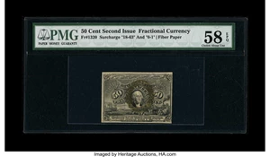 image for: Fr. 1320 50c Second Issue PMG Choice About Unc 58 EPQ....