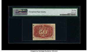 image for: Fr. 1320 50c Second Issue PMG Choice About Unc 58 EPQ....