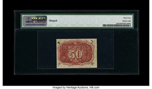image for: Fr. 1321 50c Second Issue PMG Choice Uncirculated 64....