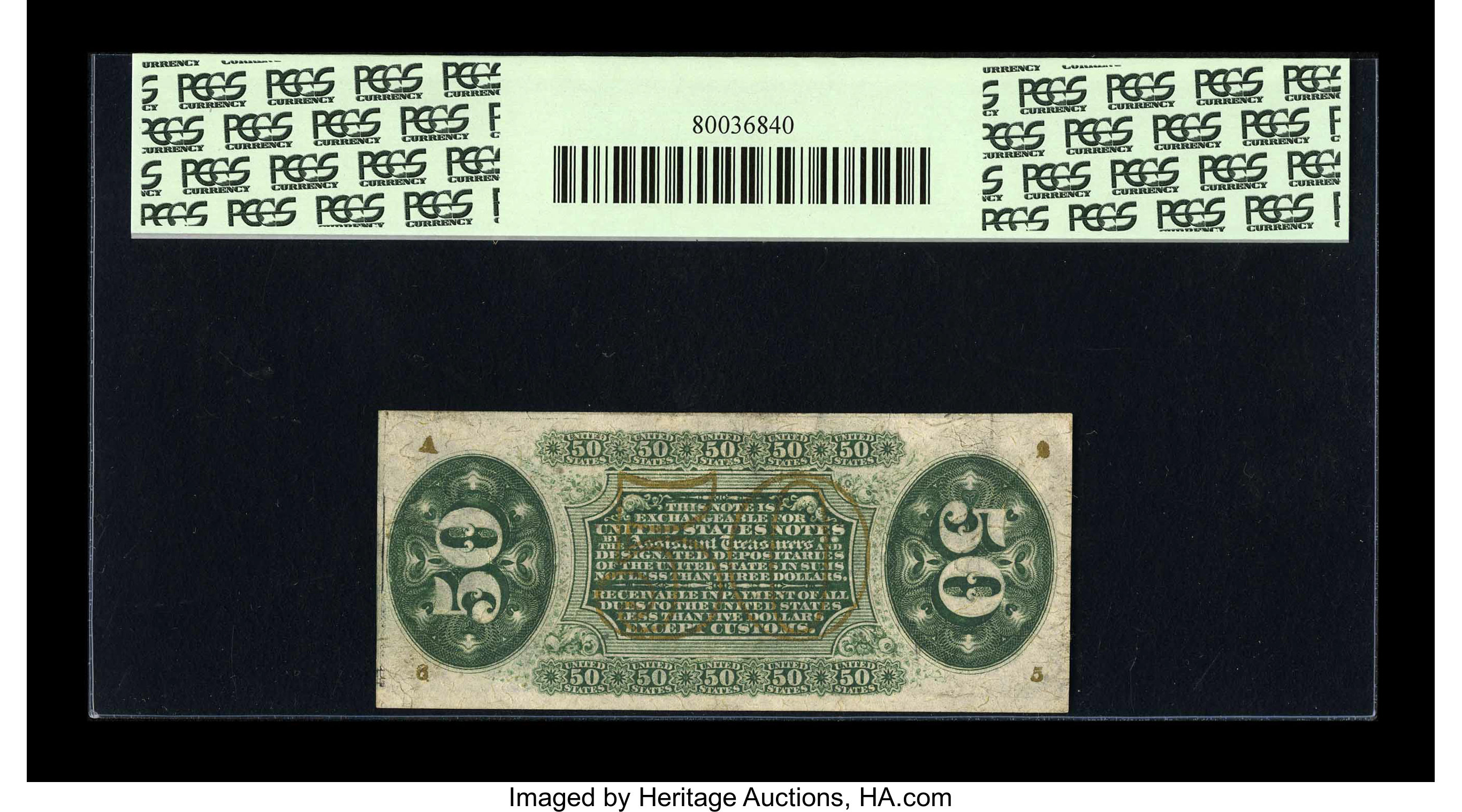 image for: Fr. 1373 50c Third Issue Justice PCGS Choice New 63PPQ....