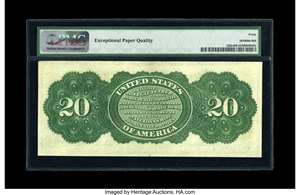 image for: Fr. 126b $20 1863 Legal Tender PMG Extremely Fine 40 EPQ....