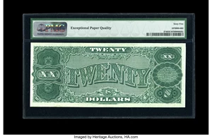 image for: Fr. 374 $20 1890 Treasury Note PMG Gem Uncirculated 65 EPQ....