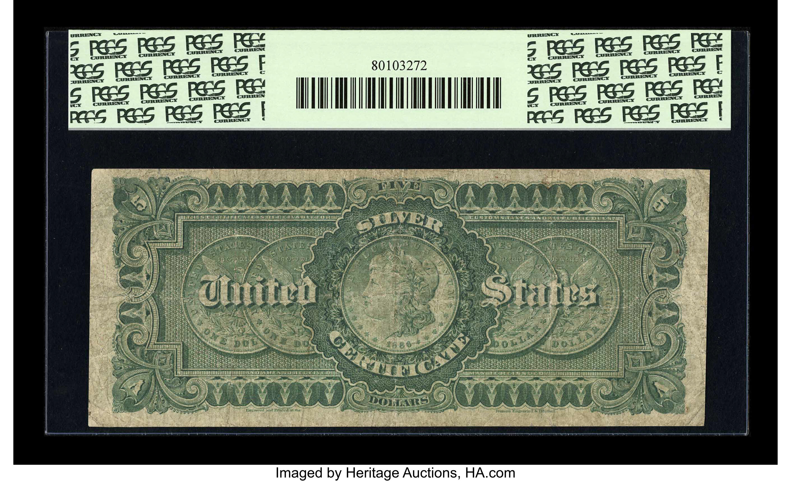 image for: Fr. 260 $5 1886 Silver Certificate PCGS Very Good 10....