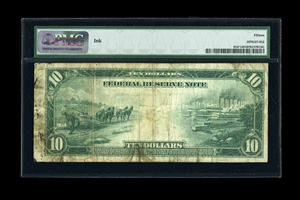 image for: Fr. 914 $10 1914 Federal Reserve Star Note PMG Choice Fine 15....