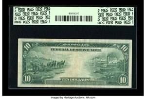 image for: Fr. 942 $10 1914 Federal Reserve Note PCGS Very Fine 35PPQ....