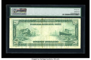 image for: Fr. 977 $20 1914 Federal Reserve Note PMG Very Fine 25....