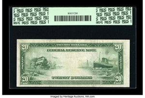 image for: Fr. 999 $20 1914 Federal Reserve Note PCGS Very Fine 35....