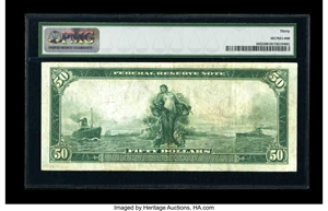 image for: Fr. 1032 $50 1914 Federal Reserve Note PMG Very Fine 30....