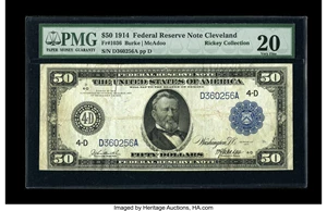 image for: Fr. 1036 $50 1914 Federal Reserve Note PMG Very Fine 20....