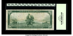 image for: Fr. 1060 $50 1914 Federal Reserve Note PCGS Very Fine 20....