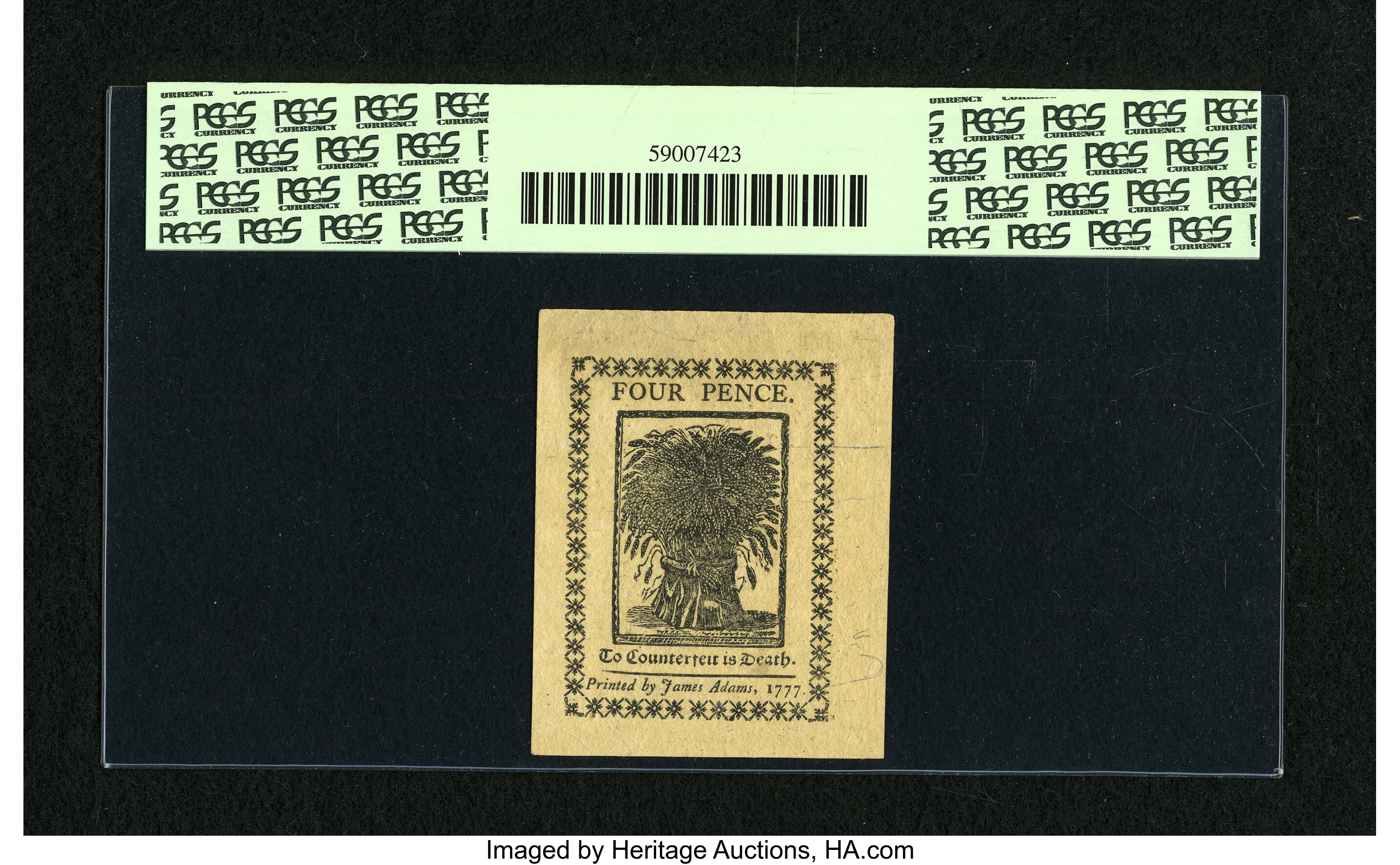 image for: Delaware May 1, 1777 4d PCGS New 62....