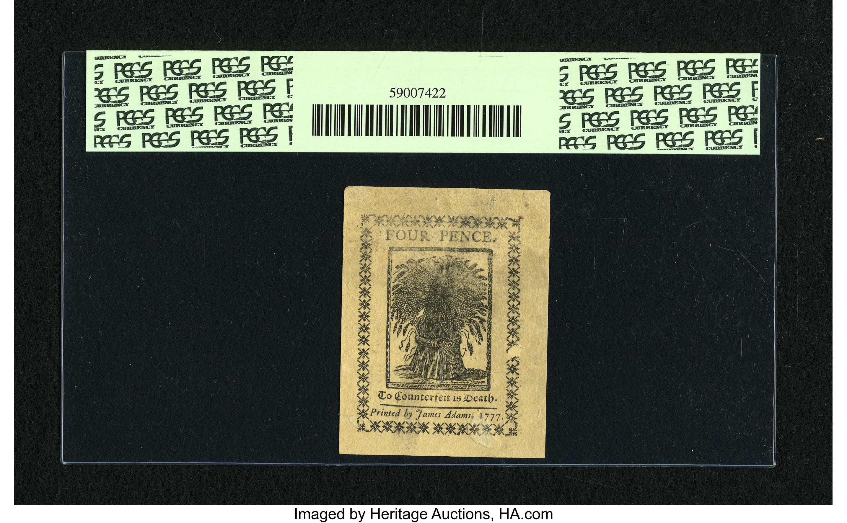 image for: Delaware May 1, 1777 4d PCGS New 60....