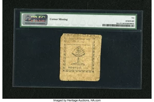 image for: Massachusetts 1779 3s/6d PMG Very Good 10.