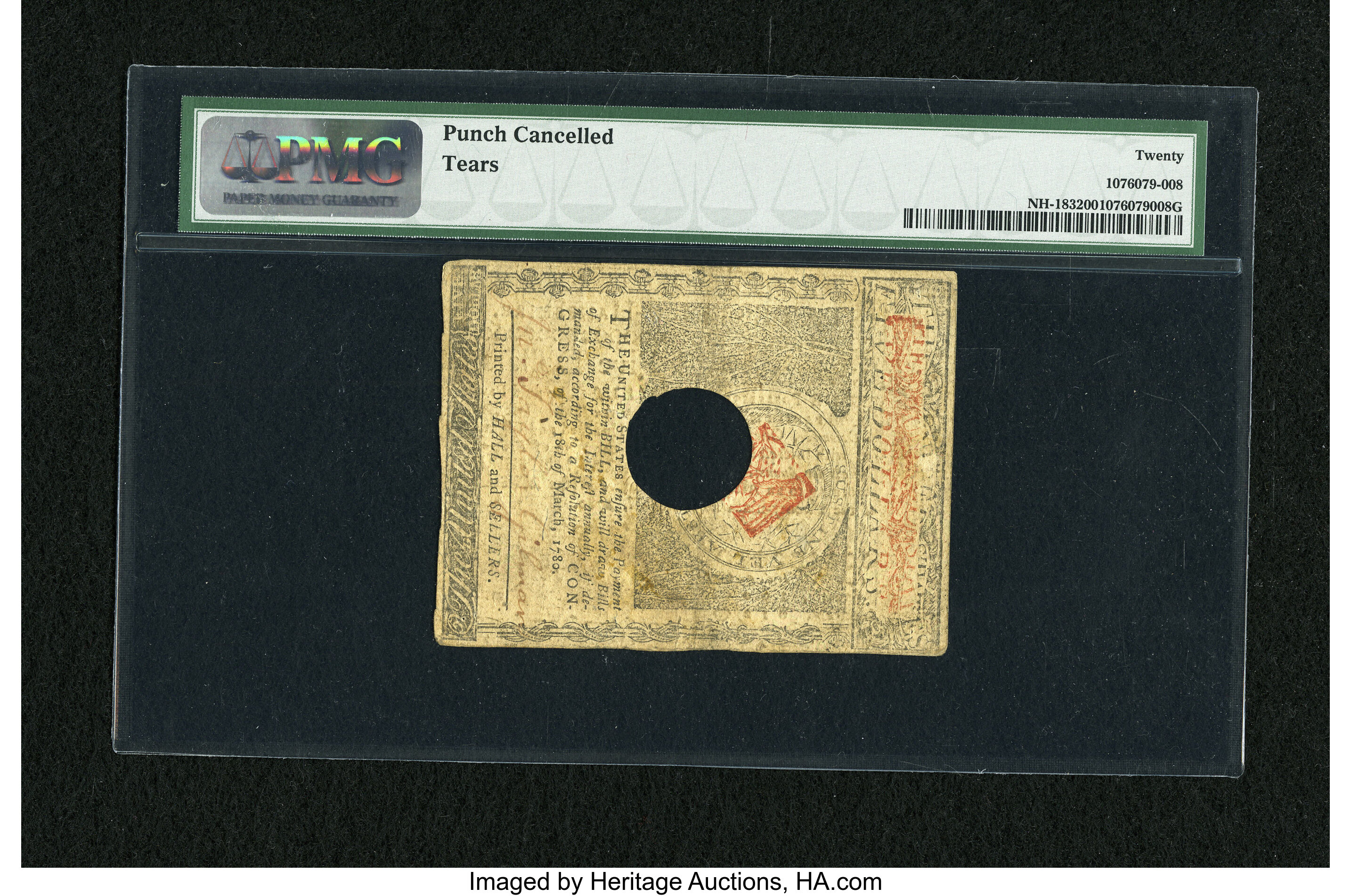 image for: New Hampshire April 29, 1780 $5 PMG Very Fine 20.