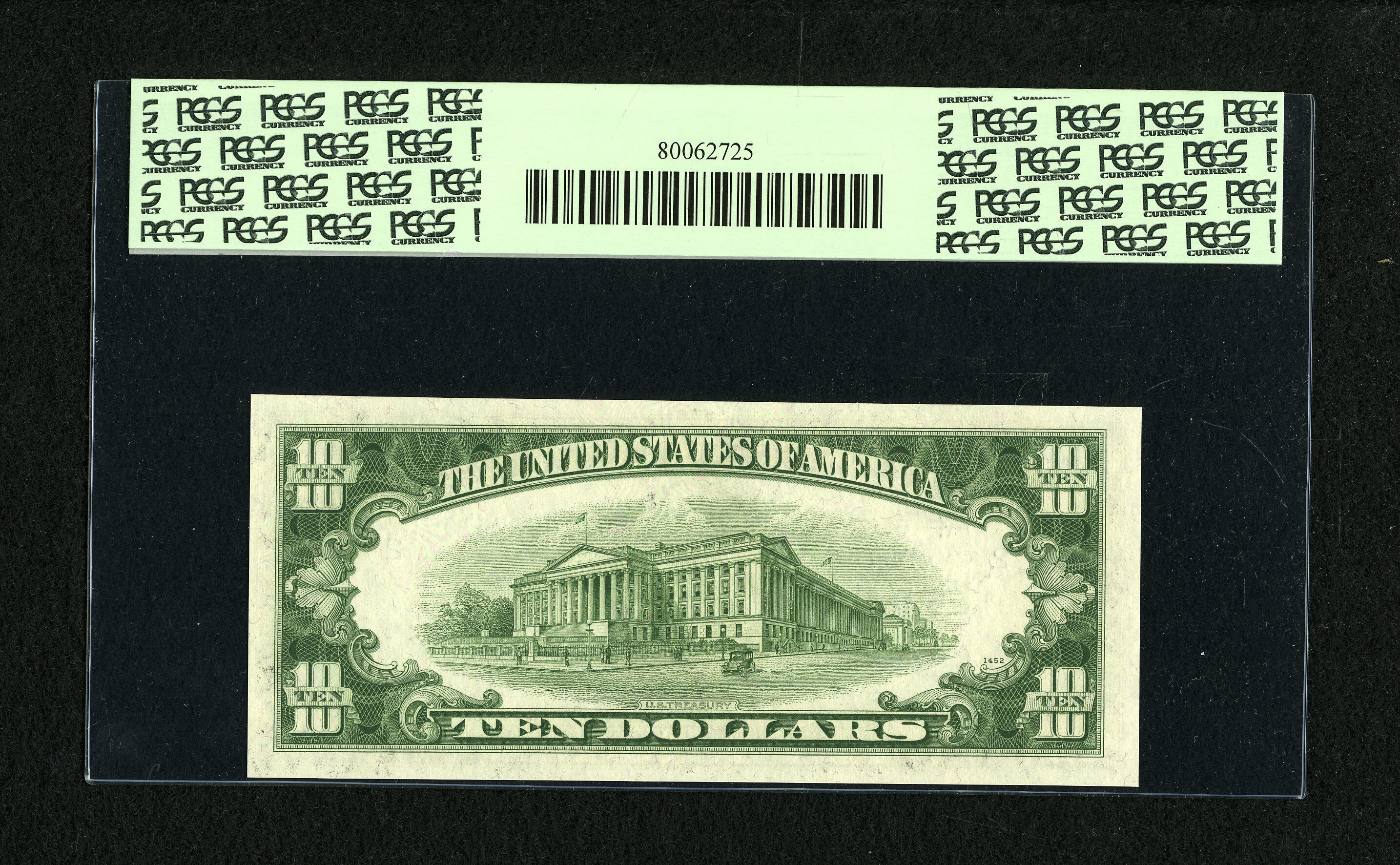 image for: Fr. 2010-B $10 1950 Federal Reserve Note. PCGS Gem New 65PPQ....