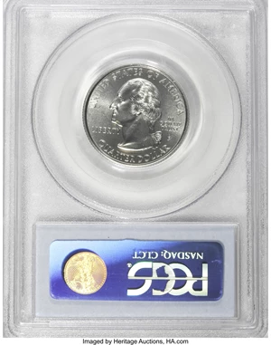 image for: 1999-P 25C Pennsylvania MS67 PCGS. PCGS Population (423/14). NGC Census: (346/27). Numismedia Wsl. Price for NGC/PCGS coin...