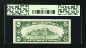 image for: Fr. 2002-D $10 1928B Federal Reserve Note. PCGS Choice About New 58PPQ....