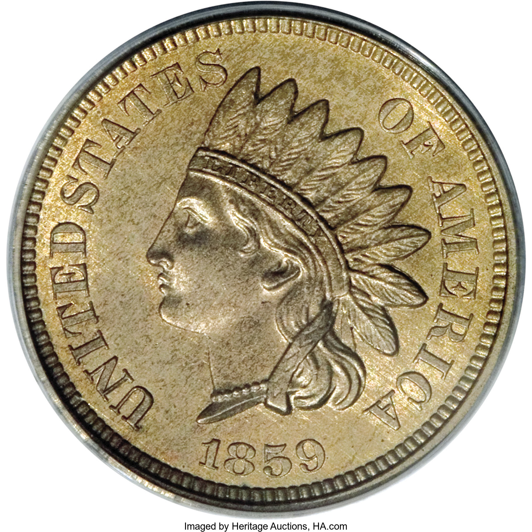 image for: 1859 P1C Indian Cent, Judd-228, Pollock-272, R.1, PR64 PCGS....