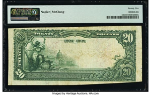 image for: Salt Lake City, UT - $20 1902 Date Back Fr. 646 The National City Bank Ch. # (P)10308 PMG Very Fine 25....