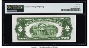 image for: Fr. 1506 $2 1928E Legal Tender Note. PMG Gem Uncirculated 66 EPQ....