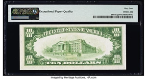 image for: Fr. 2002-L $10 1928B Federal Reserve Note. PMG Choice Uncirculated 64 EPQ....
