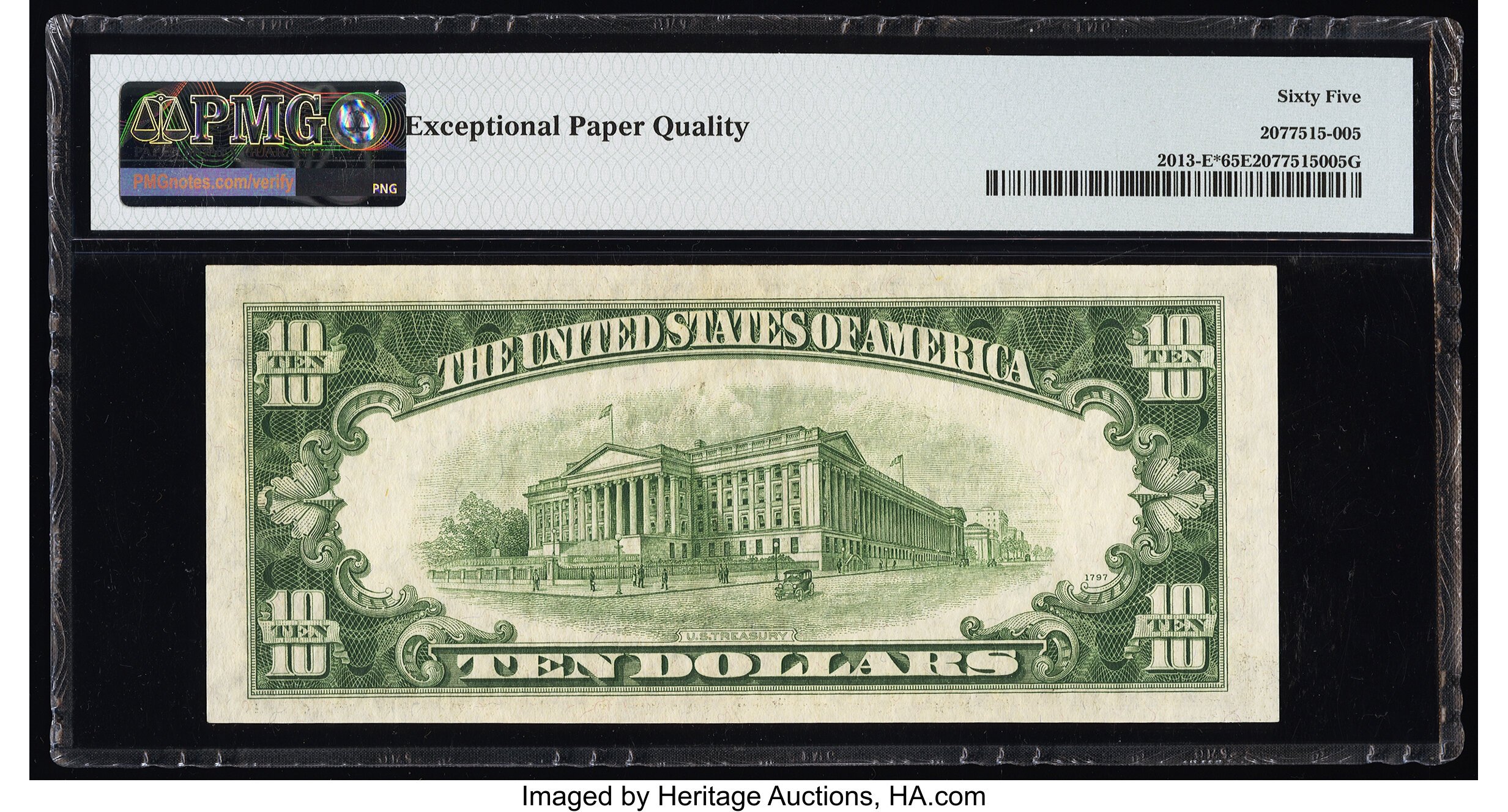 image for: Fr. 2013-E* $10 1950C Federal Reserve Star Note. PMG Gem Uncirculated 65 EPQ....