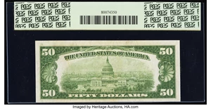 image for: Fr. 2101-H $50 1928A Federal Reserve Note. PCGS Very Choice New 64PPQ....